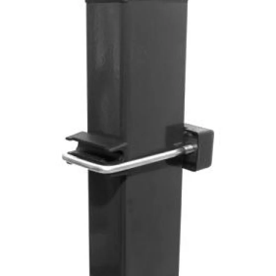 AB Polar nelikulmainen aitatolppa musta 40x60mm korkeus 250cm