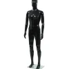 Aidon kokoinen miesmallinukke lasijalustalla musta 185 cm