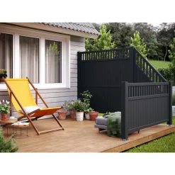 Aitaelementti Palmako Elke 4 90x180 cm harmaa 5 kpl/pkt