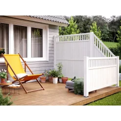 Aitaelementti Palmako Elke 2 180x90 cm valkoinen 5 kpl/pkt