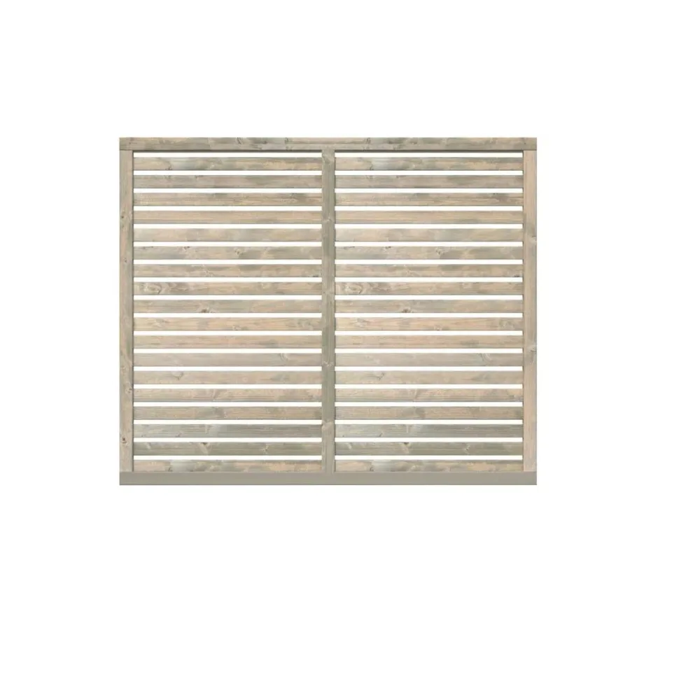 Aitaelementti Palmako Nina6 GYVPI 1800x1500mm painekyllästetty harmaa, 5kpl/pkt