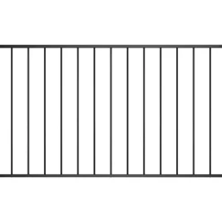 Aitapaneeli jauhemaalattu teräs 1.7x0.75m musta