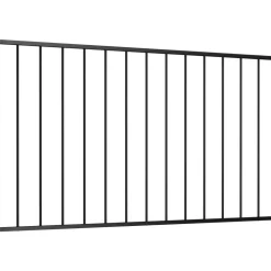 Aitapaneeli jauhemaalattu teräs 1.7x0.75m musta