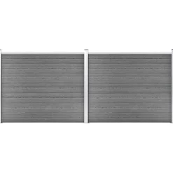 Aitapaneelisarja WPC 353x146 cm harmaa