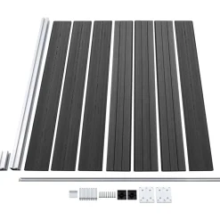 Aitapaneelisarja WPC 699x146 cm harmaa