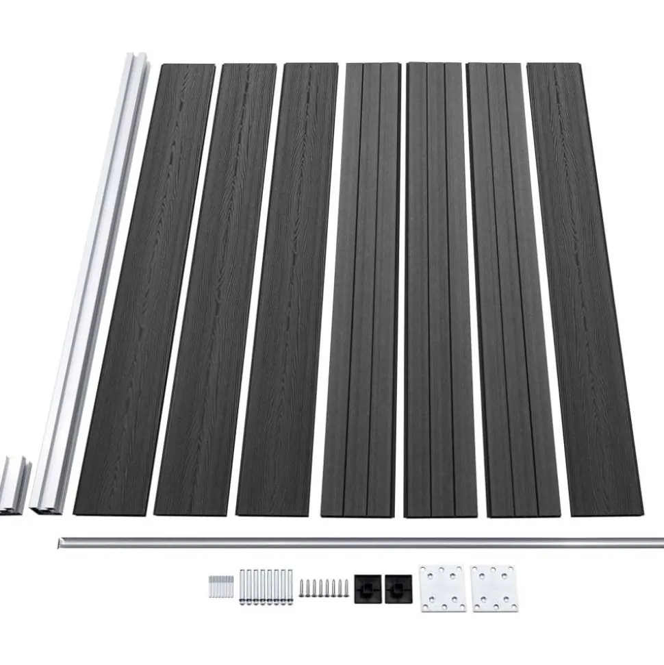 Aitapaneelisarja WPC 699x146 cm harmaa