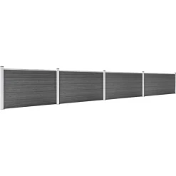 Aitapaneelisarja WPC 526x105 cm musta