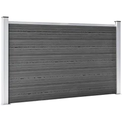 Aitapaneelisarja WPC 526x105 cm musta