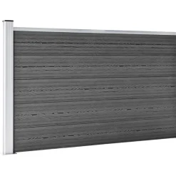 Aitapaneelisarja WPC 526x105 cm musta