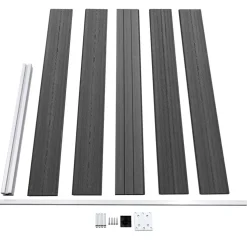 Aitapaneelisarja WPC 526x105 cm musta