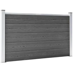 Aitapaneelisarja WPC 526x105 cm musta