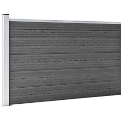 Aitapaneelisarja WPC 526x105 cm musta
