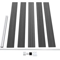 Aitapaneelisarja WPC 526x105 cm musta