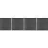 Aitapaneelisarja WPC 699x186 cm musta