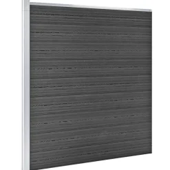 Aitapaneelisarja WPC 526x186 cm musta