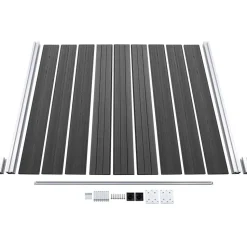 Aitapaneelisarja WPC 526x186 cm musta