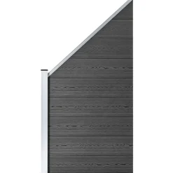 Aitapaneelisarja WPC  1138x(105-186) cm musta