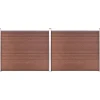 Aitapaneelisarja WPC 353x146 cm ruskea