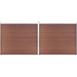 Aitapaneelisarja WPC 353x146 cm ruskea