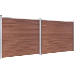 Aitapaneelisarja WPC 353x146 cm ruskea