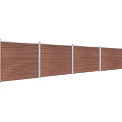 Aitapaneelisarja WPC 699x146 cm ruskea