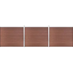 Aitapaneelisarja WPC 526x146 cm ruskea