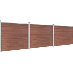 Aitapaneelisarja WPC 526x146 cm ruskea