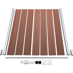 Aitapaneelisarja WPC 872x146 cm ruskea