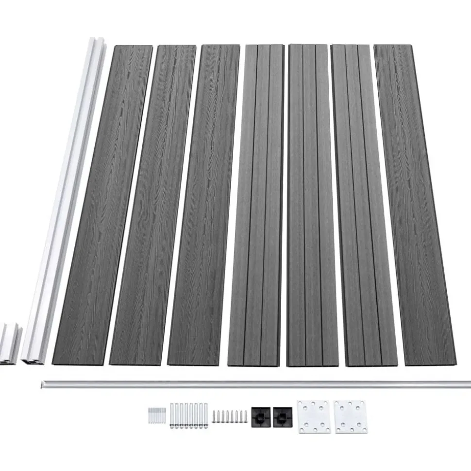 Aitapaneeli WPC 175x146 cm harmaa