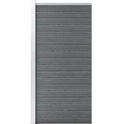 Aitapaneeli WPC 95x186 cm musta