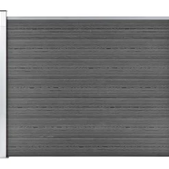 Aitapaneeli WPC 175x146 cm musta