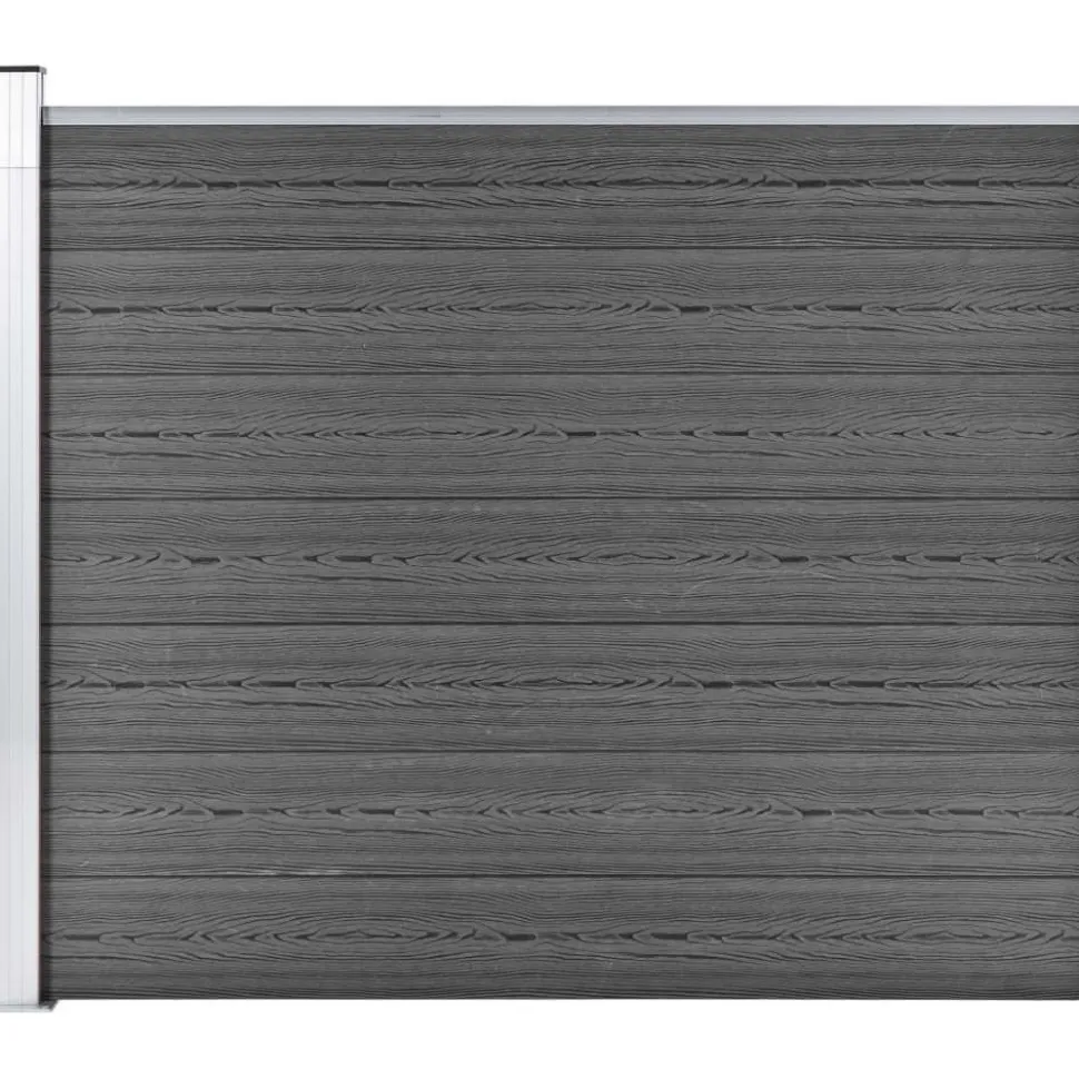 Aitapaneeli WPC 175x146 cm musta