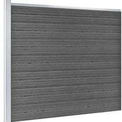 Aitapaneeli WPC 175x146 cm musta