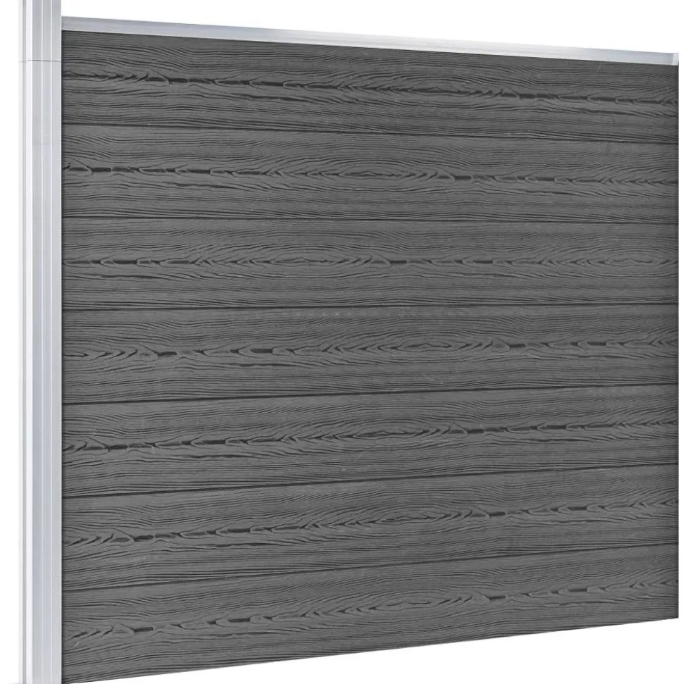 Aitapaneeli WPC 175x146 cm musta