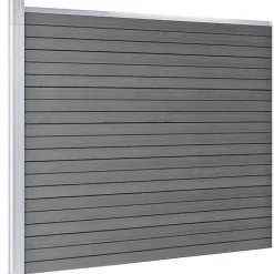 Aitapaneeli WPC 175x146 cm musta