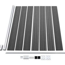 Aitapaneeli WPC 175x146 cm musta