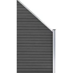 Aitapaneeli WPC 95x(105-180) cm musta