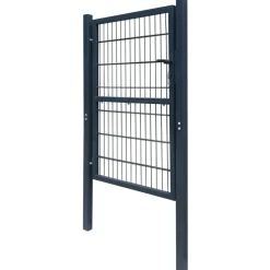 Aitaportti yksiovinen antrasiitin harmaa 106x170cm