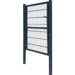 Aitaportti yksiovinen antrasiitin harmaa 106x190cm
