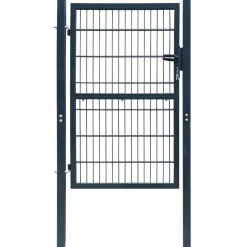 Aitaportti yksiovinen antrasiitin harmaa 106x230cm