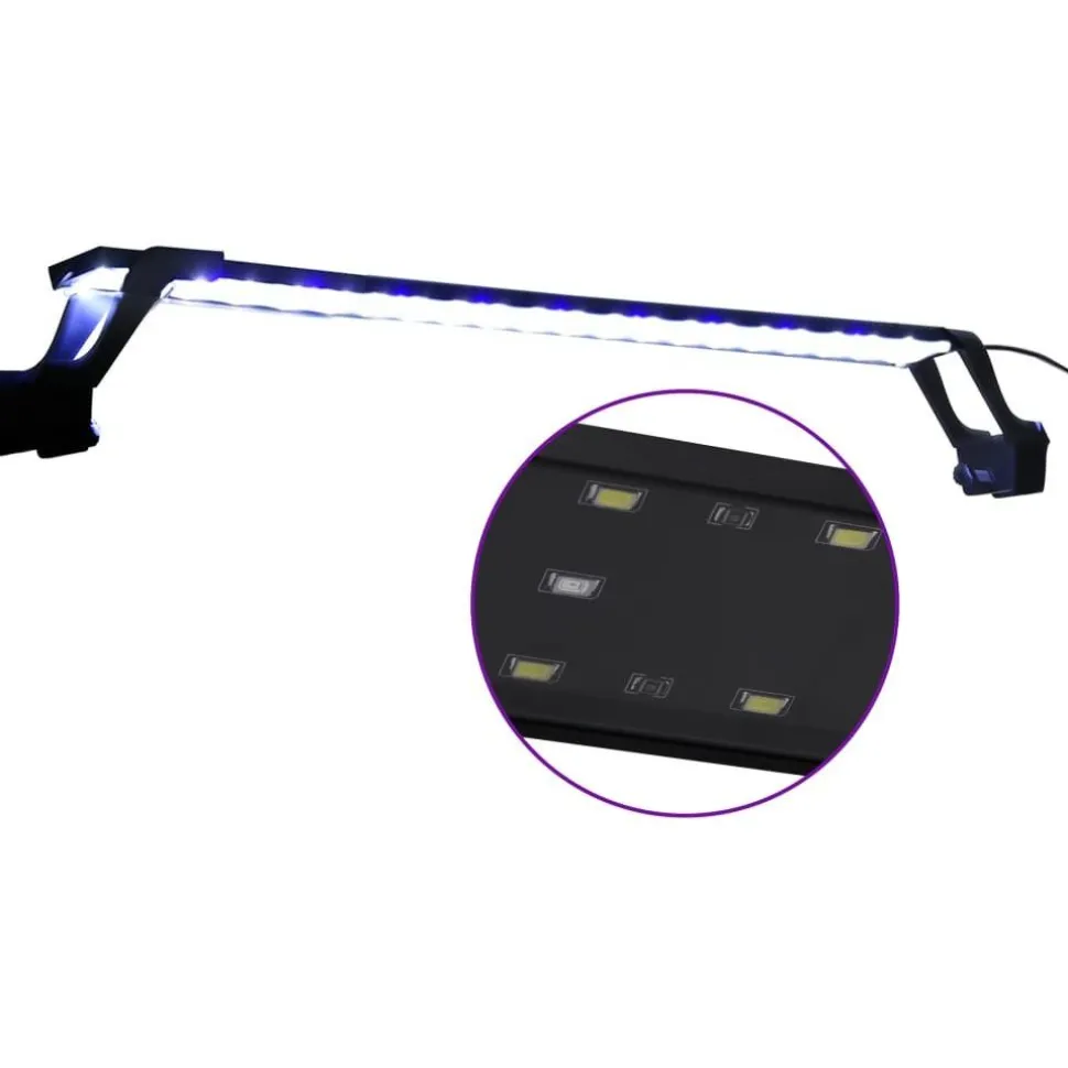 Akvaarion LED-valo kiinnittimillä 75-90 cm valkoinen