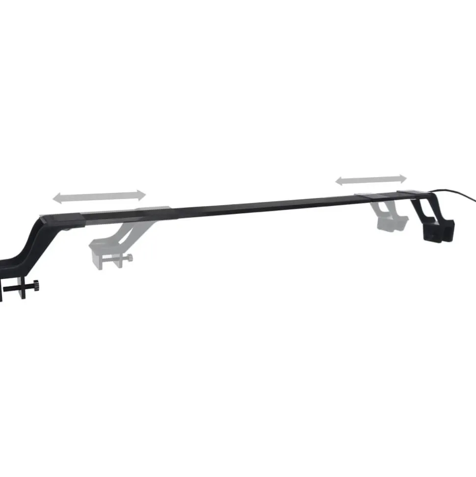 Akvaarion LED-valo kiinnittimillä 55-70 cm valkoinen