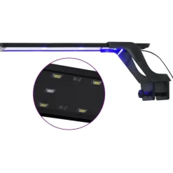 Akvaarion LED-valo kiinnittimillä 35-55 cm valkoinen