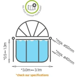 Allaskupu Exit Dome, ø300cm