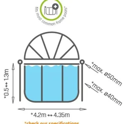 Allaskupu EXIT ECO, 244 cm, yleismalli
