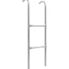 2-askelmaiset trampoliinin tikkaat, teräs, hopea, 102,6 cm