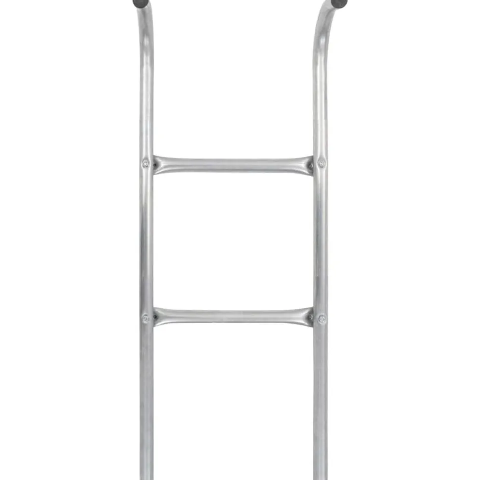2-askelmaiset trampoliinin tikkaat, teräs, hopea, 102,6 cm