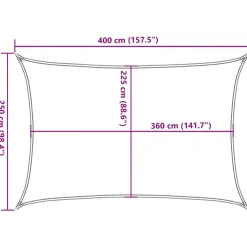 Aurinkopurje, 160 g/m² HDPE, eri värejä ja kokoja (16419)