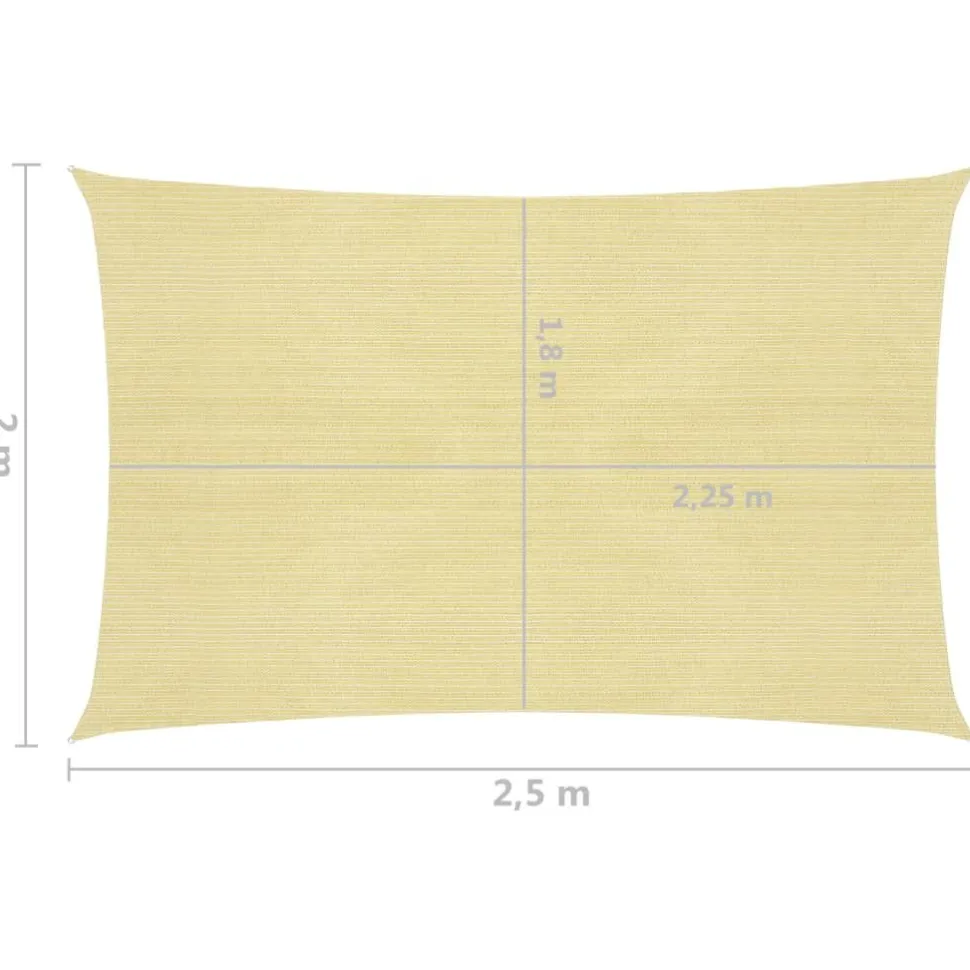 Aurinkopurje suorakulma, HDPE, 160g/m², eri kokoja ja värejä