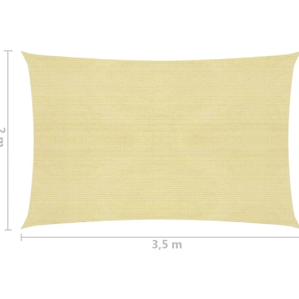 Aurinkopurje suorakulma, HDPE, 160g/m², eri kokoja ja värejä